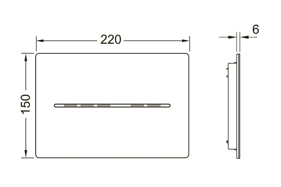 Клавиша смыва Tece TECEsolid нержавеющая сталь, в наличии - фото 2