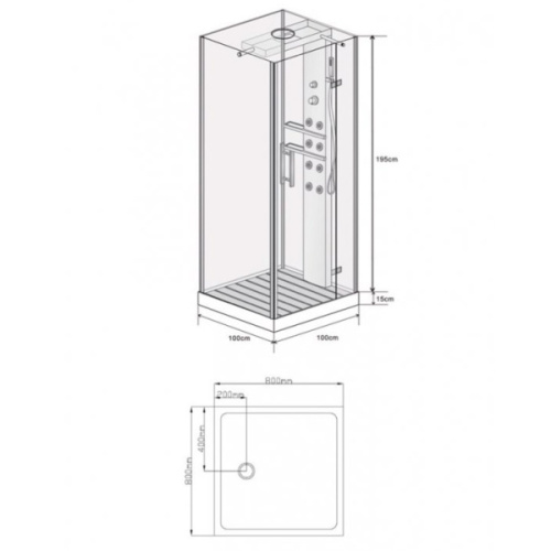 Душевая кабина Wasserfalle W-6003-А - фото 3