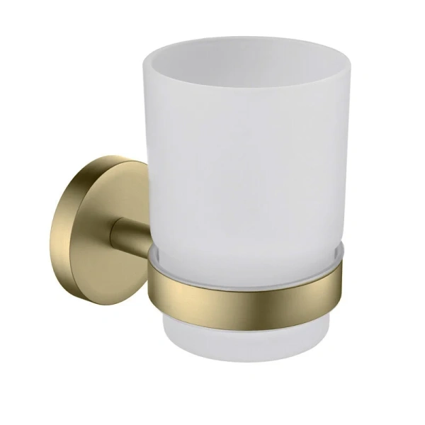 Стакан для ванной Timo Saona золото матовое - фото 1