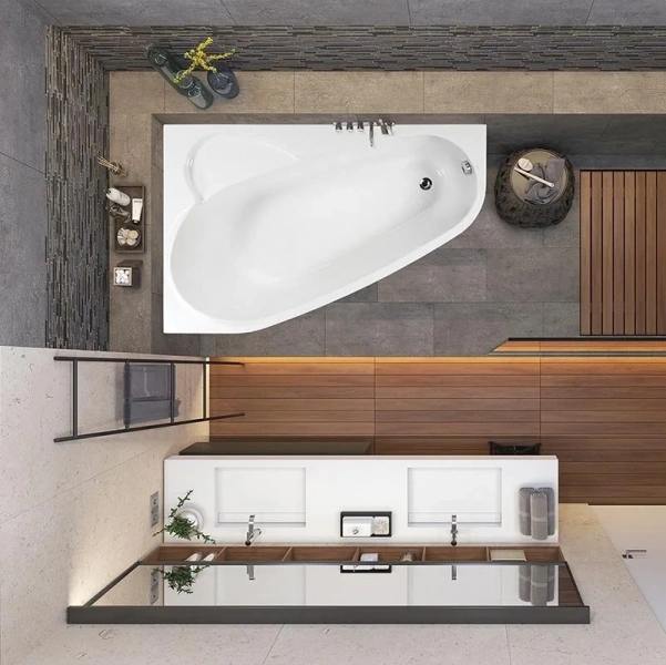 Ванна акриловая Vagnerplast Selena 160×105 см правая - фото 4