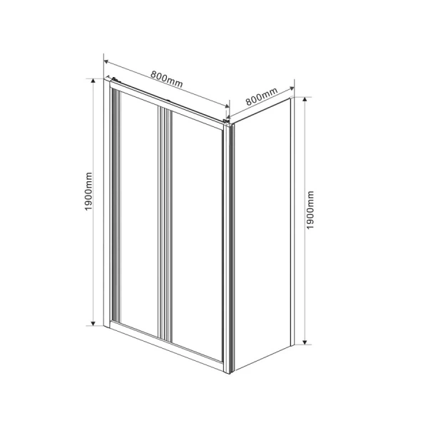 Душевой уголок Vincea Garda 80х80 см стекло шиншилла, современные, hi-tech - фото 3