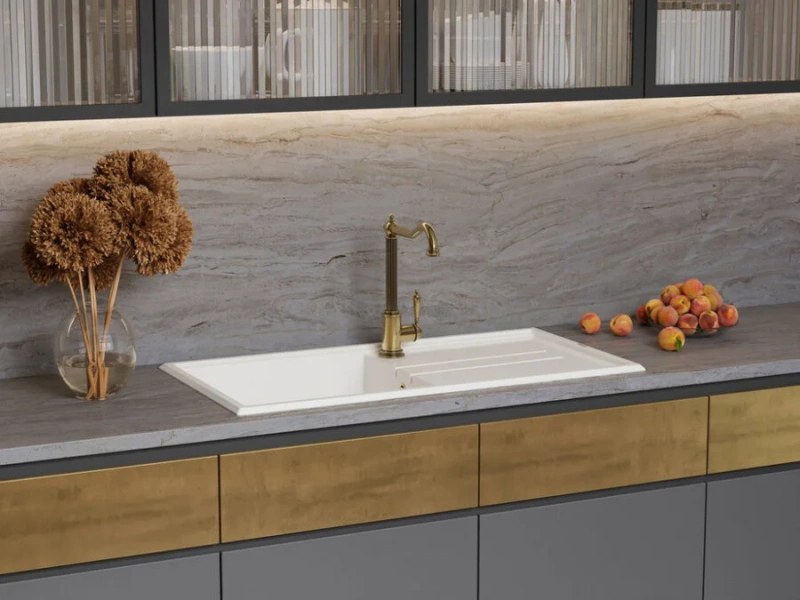 Мойка для кухни Omoikiri Tedori 100-WH 100 см белая, белые - фото 5