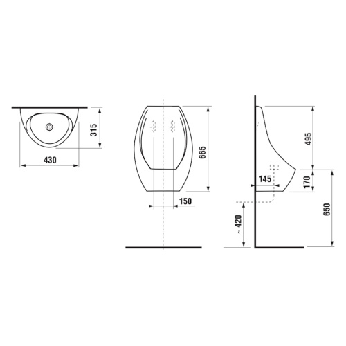 Писсуар Jika Domino 8411000000001 - фото 2