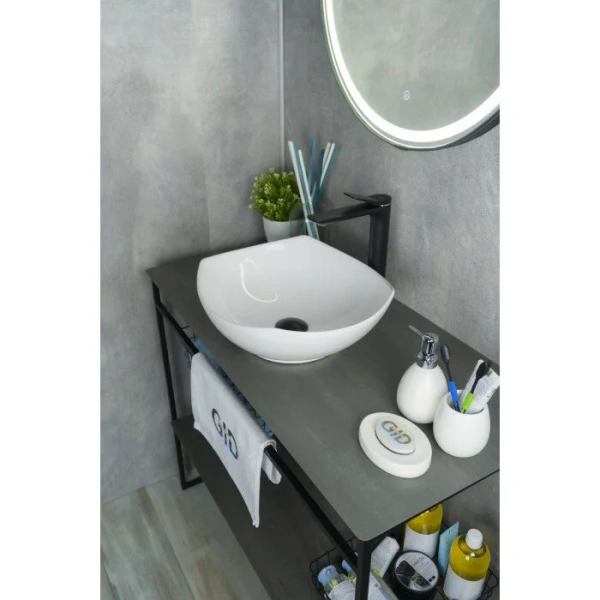 Раковина GID Creativo N9412 42 см белая - фото 4