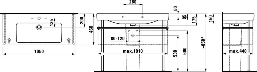 Раковина  Laufen Pro S 8.1396.6 - фото 3