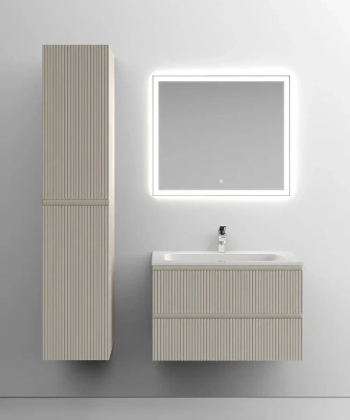 Тумба под раковину подвесная Sancos Snob T 80 см beige soft, подвесная, пристенная - фото 4