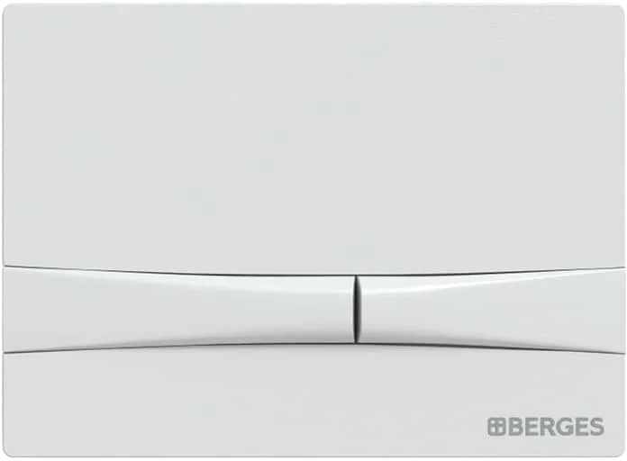 Клавиша смыва Berges Novum F4 Soft Touch белая - фото 1