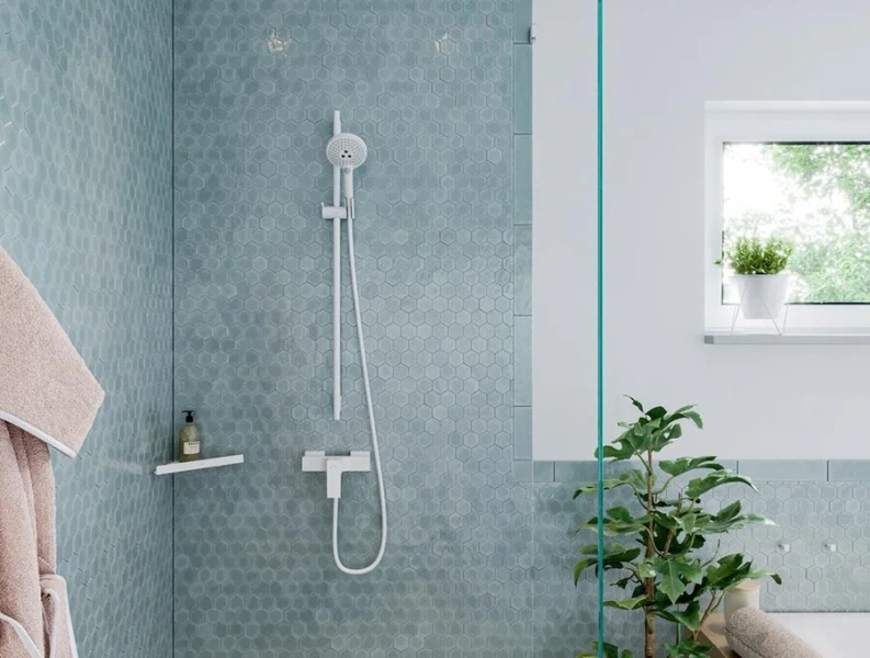 Смеситель для душа Hansgrohe Metropol белый матовый, современные, hi-tech - фото 3
