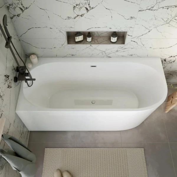 Ванна акриловая Grossman Cristal GR-2204L/GR-2204R, 170 x 75 см, белая, левая/правая - фото 4