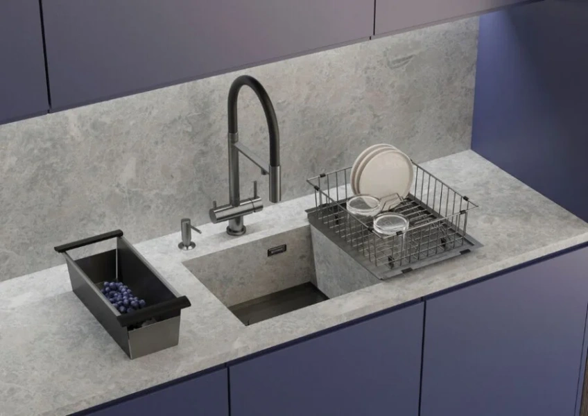 Мойка для кухни Omoikiri Kasen 49-16-INT 499705 49 см интегрированная, 50 см - фото 5