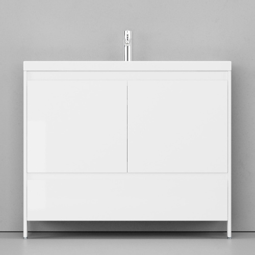 Тумба с раковиной напольная Velvex Klaufs tnKLA.100.2D.1Y-61 100 см с дверцами - фото 2