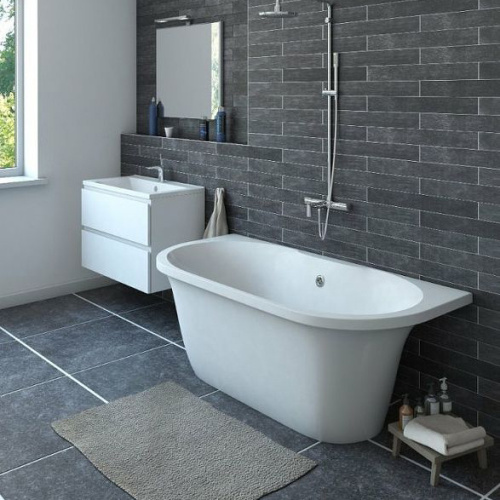 Ванна из литьевого мрамора Эстет Лира 170x80 см белая глянцевая, овальные - фото 5