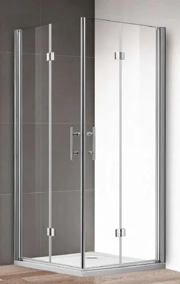 Душевой уголок Cezares Eco 80х80 см прозрачное стекло, профиль хром - фото 1