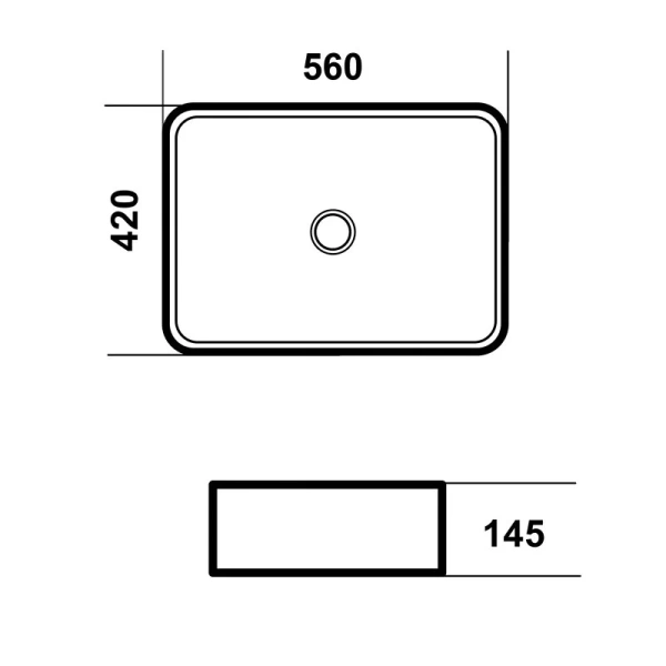 Раковина Grossman Falcon 56 см белая - фото 2