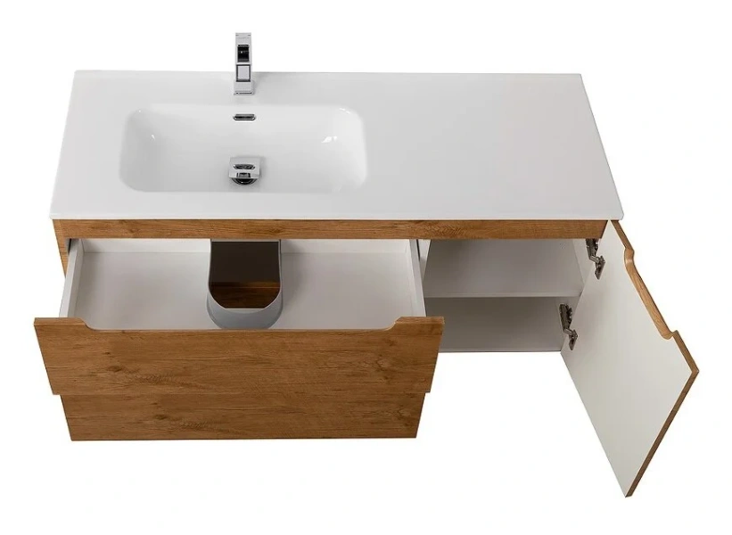 Тумба под раковину подвесная BelBagno Etna 120 см левосторонняя Rovere Nature, 120 см - фото 6