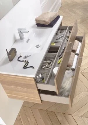 Тумба с раковиной подвесная Jacob Delafon Vox EB2071-R1-N18 120 см ЛДСП - фото 4