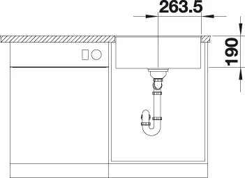 Мойка для кухни, цвет белый, Blanco Subline 500-F index_1 - фото 3