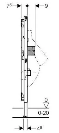 Инсталляция для писсуара Geberit Duofix 111.689.00.1 - фото 3