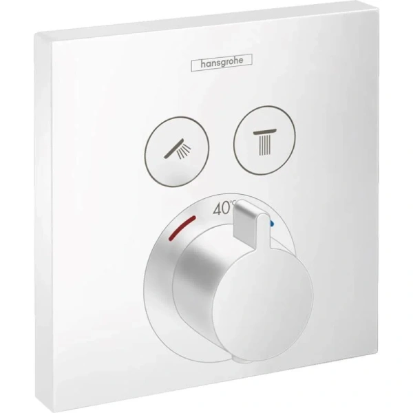 Смеситель для душа Hansgrohe ShowerSelect на 2 потребителя, белая - фото 4