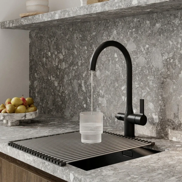 Смеситель для кухни IDDIS Pure черный, черные - фото 4