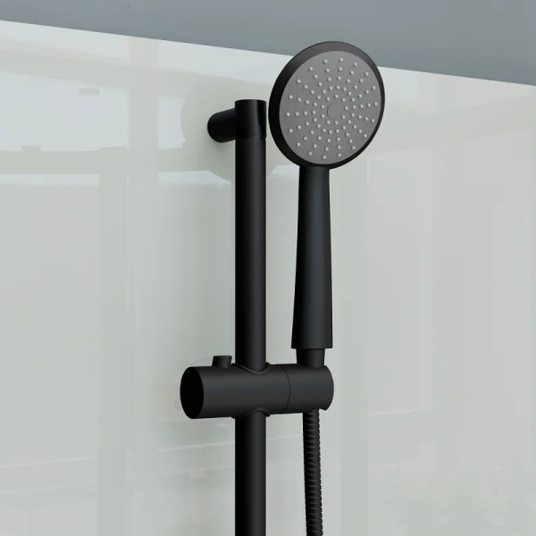 Душевая кабина RGW Andaman AN-208B 100x100 см профиль чёрный, с раздвижными дверьми - фото 6