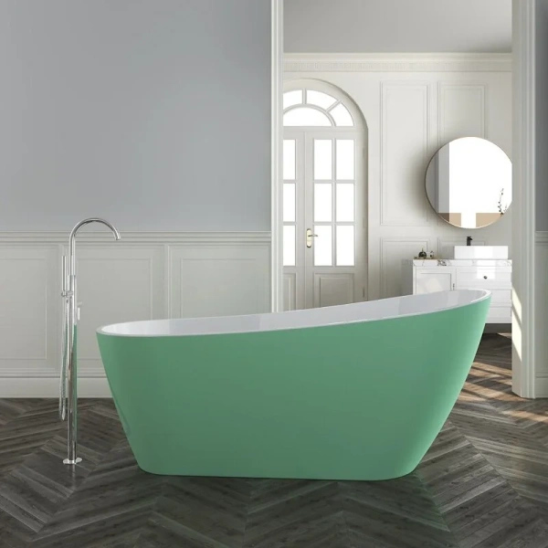 Ванна акриловая Corpa Nera Viotti CN130107, 170 х 74 см, зеленый матовый, без гидромассажа - фото 6