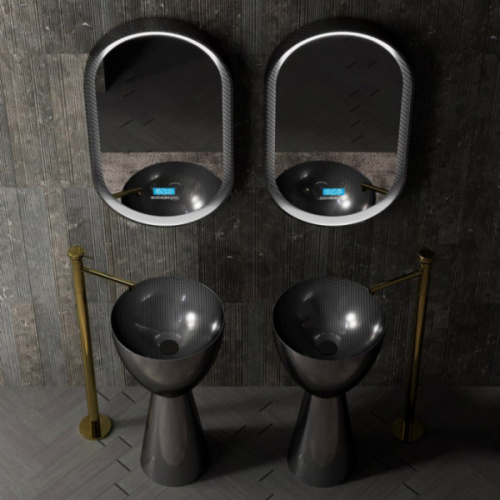 Раковина напольная Abber Karbon карбоновая - фото 4