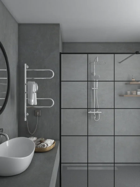 Полотенцесушитель электрический Vincea 44х80 см хром - фото 3