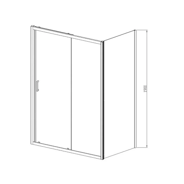 Душевой уголок Vincea Alpha 130х90 см профиль брашированное золото - фото 2