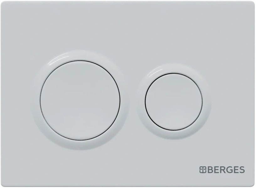 Инсталляция для унитаза BERGES Novum кнопка белая, с механическим сливом - фото 6
