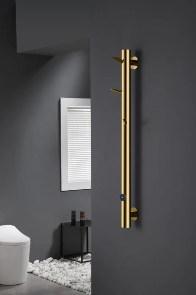 Полотенцесушитель электрический Boheme Oak 20х150 см золото - фото 3