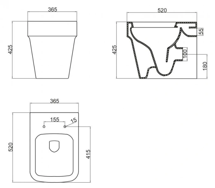Схема, недорогие, сиденье с микролифтом , с антивсплеском - фото 5