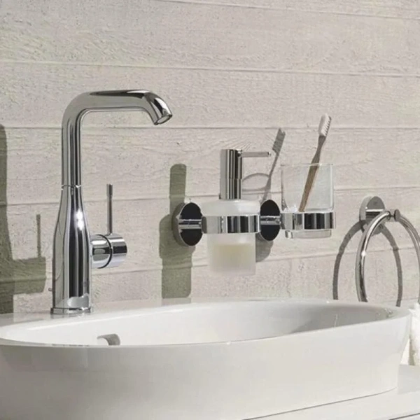 Смеситель для раковины однорычажный Grohe Essence + 23463001, округлая форма - фото 5