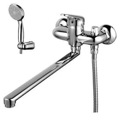 Смеситель для ванны с длинным изливом Lemark Luna LM4117C - фото 1