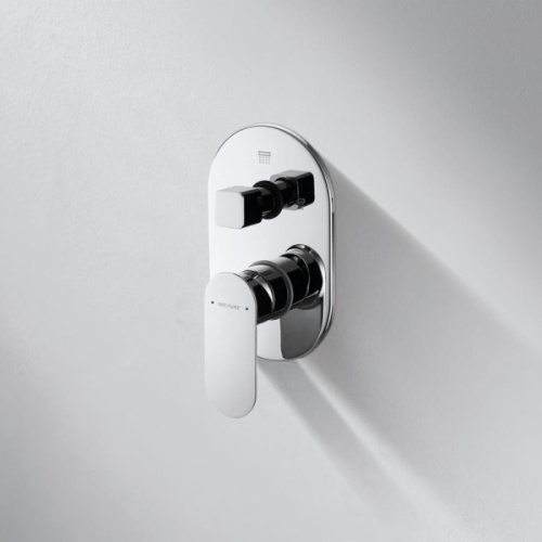 Смеситель встраиваемый в стену, три функции Bravat Gina P69194C-ENG - фото 2