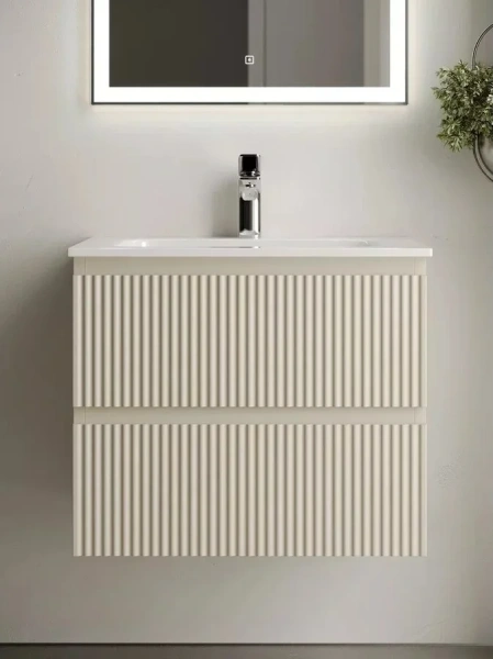 Тумба с раковиной подвесная Sancos Snob R SNR60 см МДФ, современная, hi-tech - фото 3