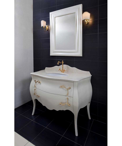 Мебель для ванной La Beaute Holly 116, со столешницей из натурального камня - фото 9