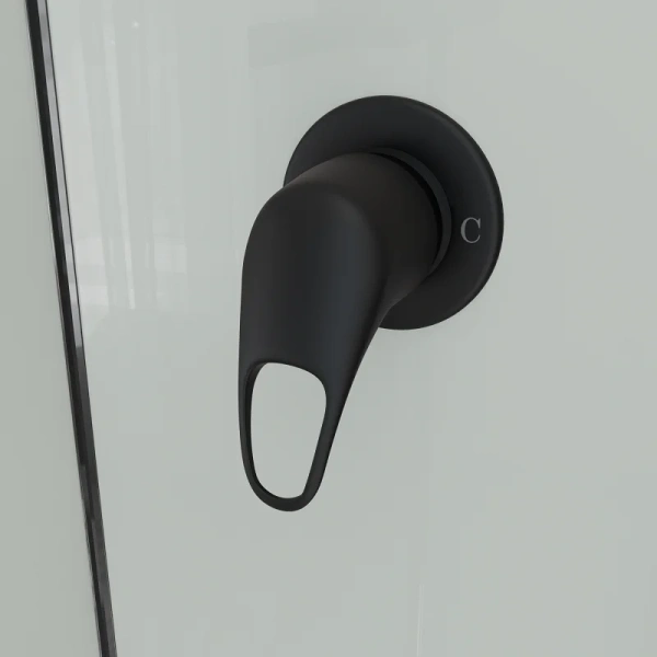 Душевая кабина RGW Andaman AN-208B 100x100 см профиль чёрный, угловые, недорогие, для дачи, без гидромассажа, без крыши - фото 5