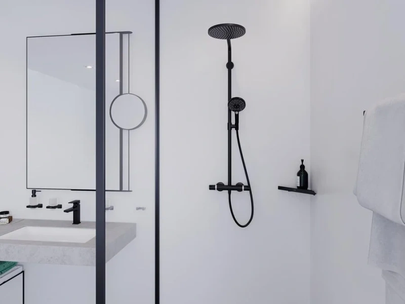 Душевая стойка Hansgrohe Raindance Select S матовый черный index_1 - фото 10