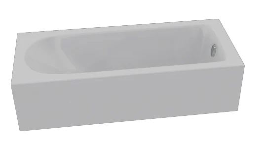 Акриловая ванна C-Bath Geba CBQ009001 170 х 75 см, белая - фото 2