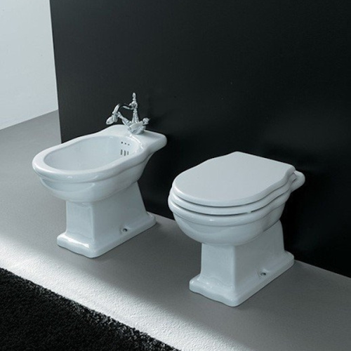 Унитаз напольный ArtCeram Hermitage белый, выпуск в стену, без бачка, с высоким бачком, со скрытым бачком - фото 3