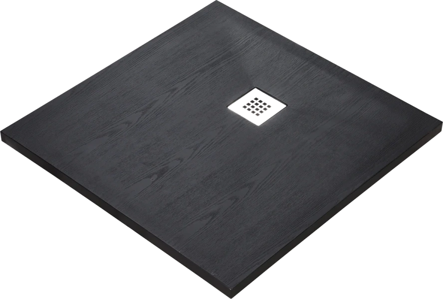 Душевой поддон WasserKRAFT Dill 90x90 см черный матовый - фото 1