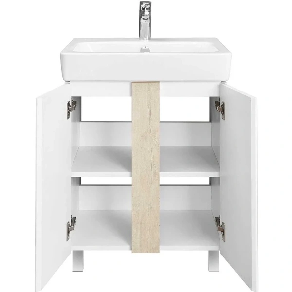 Тумба с раковиной напольная Акватон Кантри 1A257401AHB20 60 см с двумя распашными дверцами - фото 3