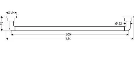 Полотенцедержатель для ванной Axor Citterio 41760000 - фото 2