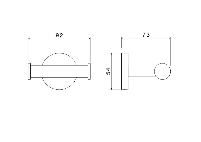 Крючок для ванной Акватек Оберон хром - фото 4