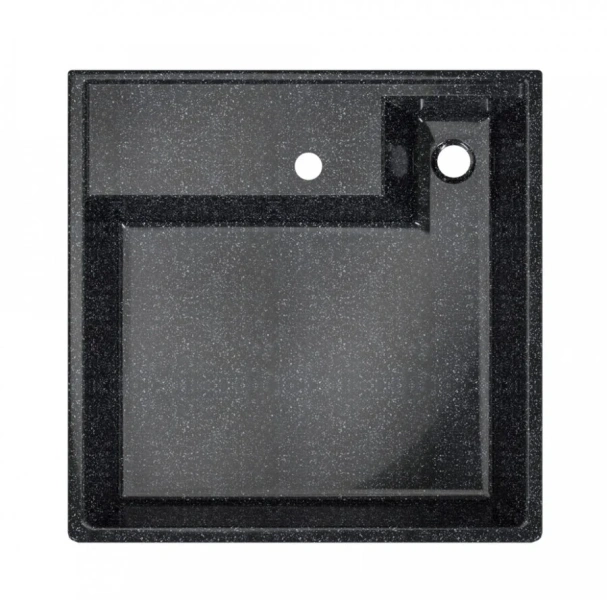 Раковина над стиральной машиной СанТа Юпитер 60 см черная - фото 3