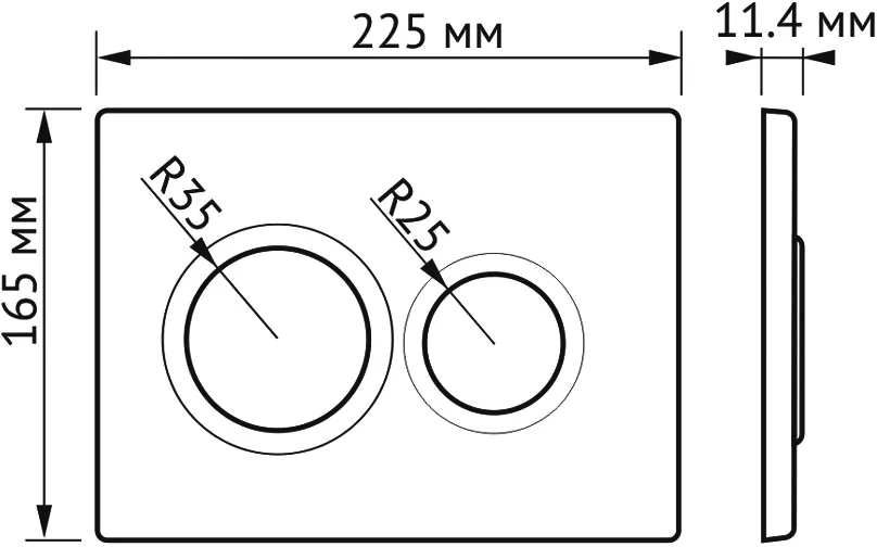 Унитаз с инсталляцией BERGES Albit S кнопка хром, с инсталляцией index_3 - фото 11