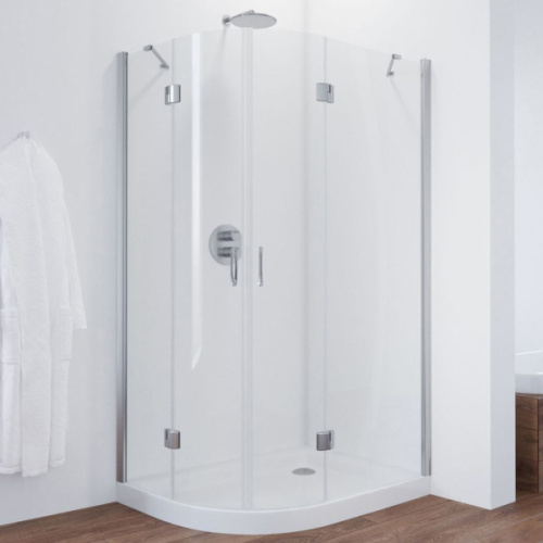 Душевой уголок стекло прозрачное Vegas-glass AFS-F 120х80 01 R