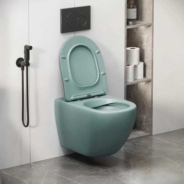 Унитаз подвесной Grossman Color мятный матовый index_1 - фото 10