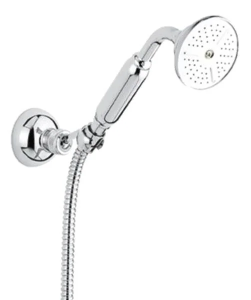 Душевой набор Emmevi 110OAM лейка, шланг, крепеж хром - фото 1